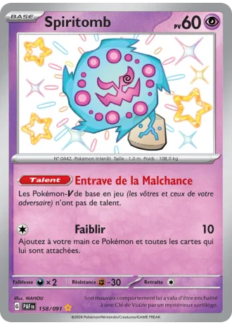 Spiritomb #158/91 — Destinées de Paldea