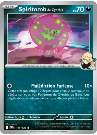 Spiritomb de Cynthia #129/182 — Rivalités Destinées