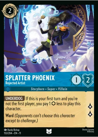 Splatter Phoenix - Rejected Artist #153/204 — Winterspell