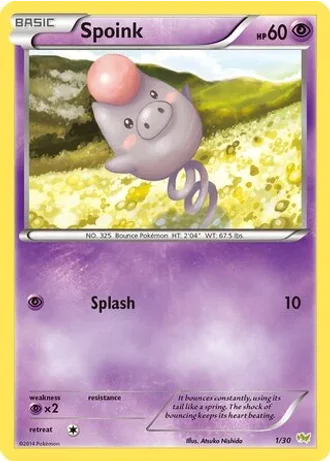 Spoink #1 — XY trainer Kit (Noivern)