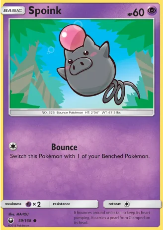 Spoink #59/168 — Celestial Storm