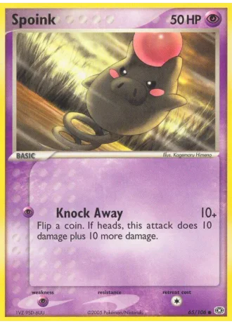 Spoink #65/106 — EX Smeraldo
