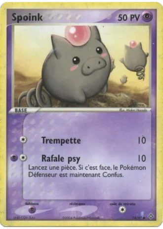 Spoink #74/97 — EX Dragon