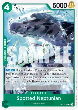 Spotted Neptunian (OP11-036) — A Fist of Divine Speed (OP11)
