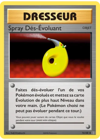 Spray Dés-Évoluant #76/108 — Évolutions