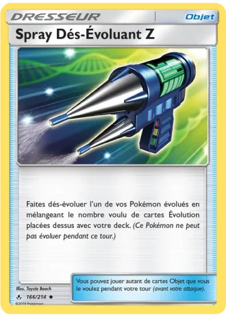 Spray Dés-Évoluant Z #166/214 — Alliance Infaillible