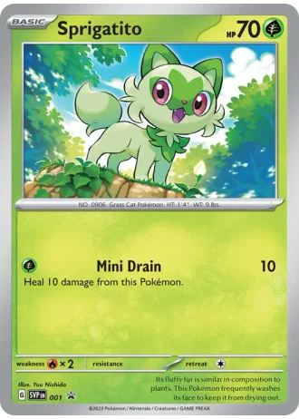 Sprigatito #001 — Scarlet & Violet Promos