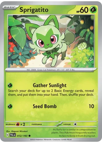 Sprigatito #012/193 — Paldea Evolved