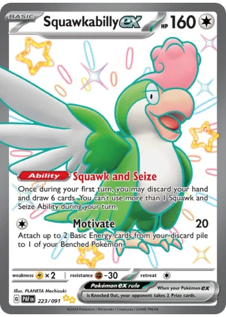 Squawkabilly ex #223 — Paldean Fates