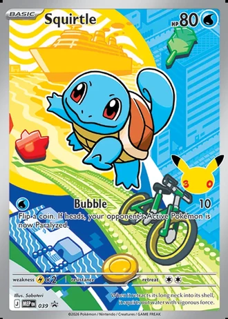 Squirtle #039 — MEP Black Star Promos
