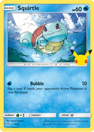 Squirtle #17 — McDonald's Collection 2021