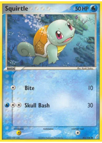 Squirtle #63/100 — EX Guardiani dei Cristalli