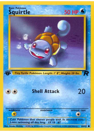 Squirtle #68/82 — Team Rocket