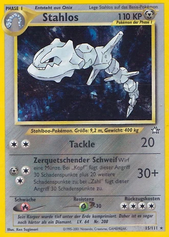 Stahlos (1. Edition) #15/111 — Neo Genesis (1. Edition)