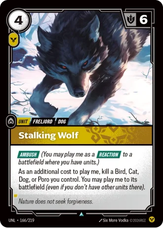 Stalking Wolf #166/219 — Unleashed