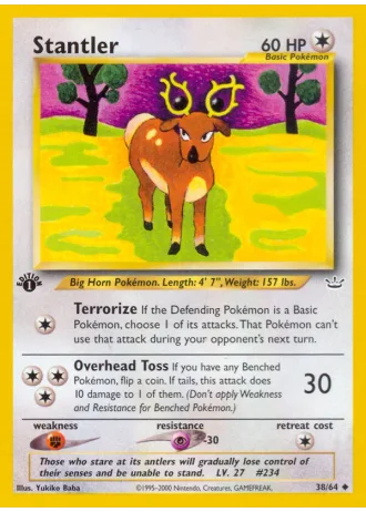 Stantler (1st Edition) #38/64 — Neo Revelation (1st Edition)