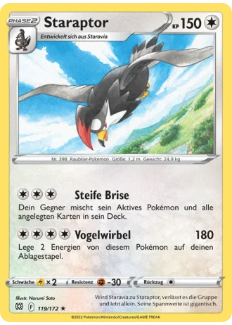 Staraptor #119/172 — Strahlende Sterne