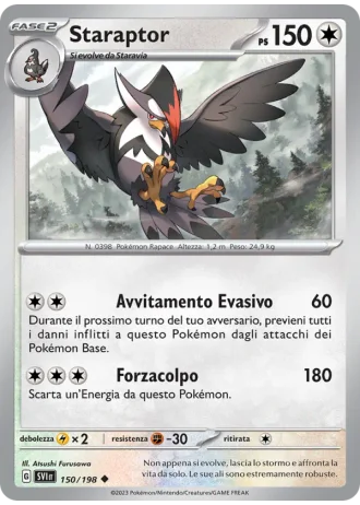 Staraptor #150 — Scarlatto e Violetto
