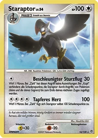 Staraptor #16/130 — Diamant & Perl