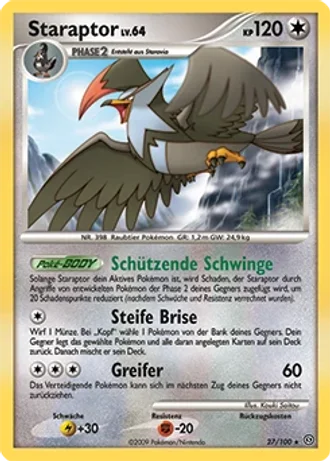 Staraptor #27/100 — Sturmtief