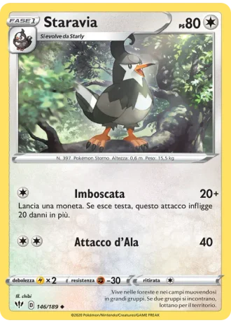 Staravia #146/189 — Fiamme Oscure