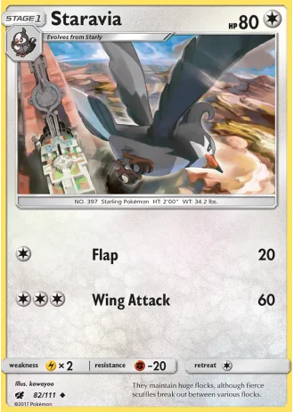 Staravia #82/111 — Crimson Invasion