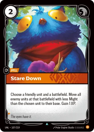 Stare Down #107/219 — Unleashed