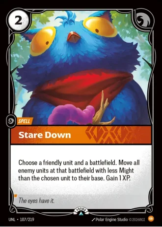 Stare Down #107/219 — Organized Play Promos
