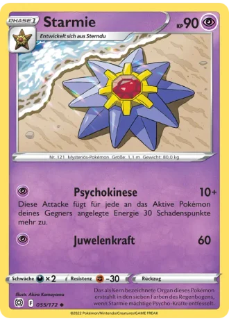 Starmie #055/172 — Strahlende Sterne