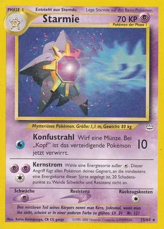 Starmie (1. Edition) #25/64 — Neo Revelation (1. Edition)