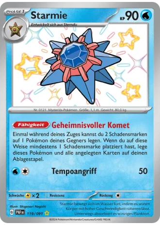 Starmie #119/91 — Paldeas Schicksale
