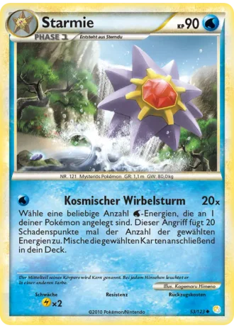 Starmie #53/123 — HeartGold SoulSilver