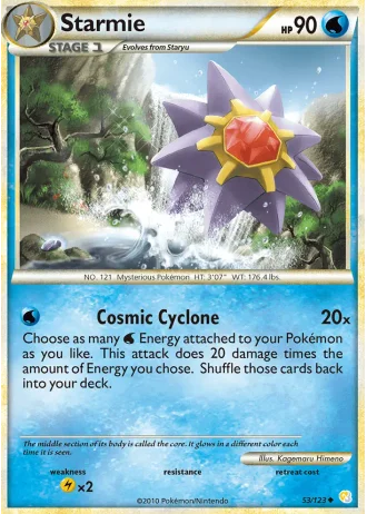 Starmie #53/123 — HeartGold SoulSilver