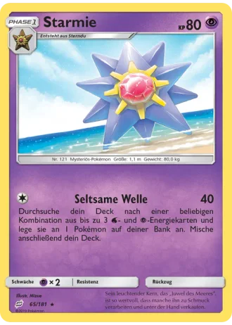 Starmie #65/181 — Teams sind Trumpf