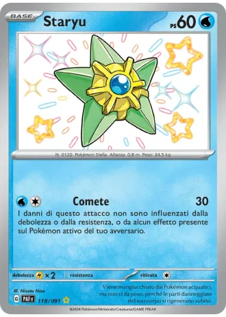 Staryu #118/91 — Destino di Paldea