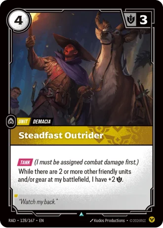 Steadfast Outrider #128/167 — Radiance