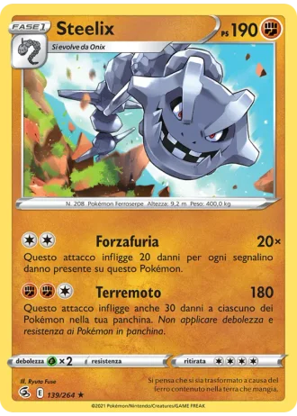 Steelix #139 — Colpo Fusione