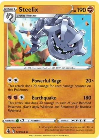 Steelix #139 — Fusion Strike