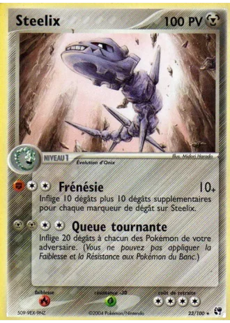 Steelix #23/100 — EX Tempête de sable