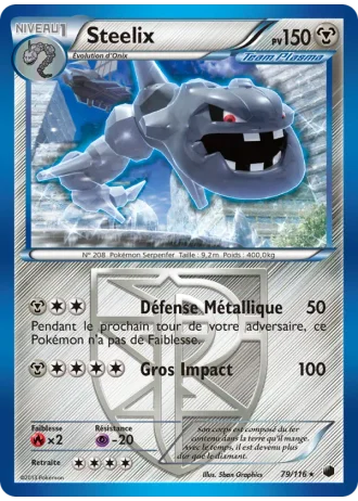 Steelix #79/116 — Glaciation Plasma