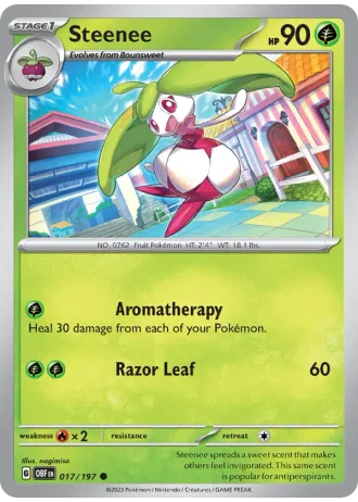 Steenee #017/197 — Obsidian Flames