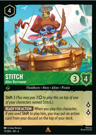 Stitch - Alien Buccaneer #72/204 — Azurite Sea