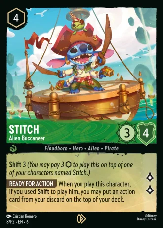 Stitch - Alien Buccaneer #8/204 — Azurite Sea