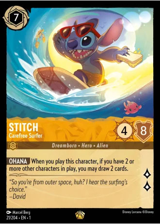 Stitch - Carefree Surfer #21/204 — The First Chapter