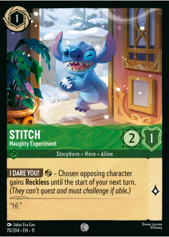 Stitch - Naughty Experiment #70/204 — Winterspell