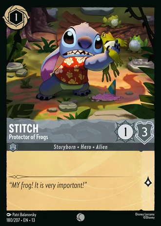 Stitch - Protector of Frogs #180/261 — Attack of the Vine!
