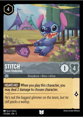 Stitch - Team Underdog #171/204 — Shimmering Skies