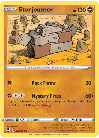 Stonjourner #101/195 — Silver Tempest