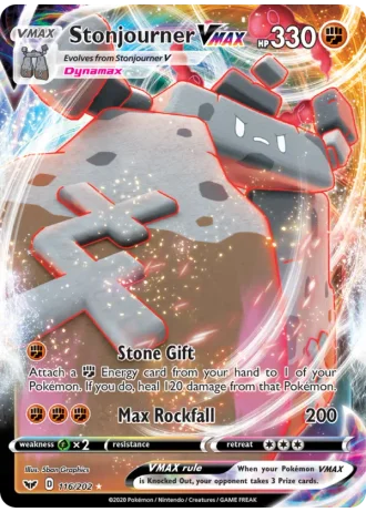 Stonjourner VMAX #116/202 — Sword & Shield