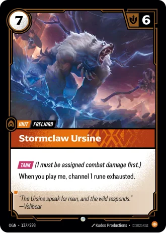 Stormclaw Ursine #137/298 — Origins